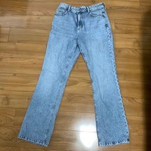 Light wash high rise bootcut jeans from dynamite